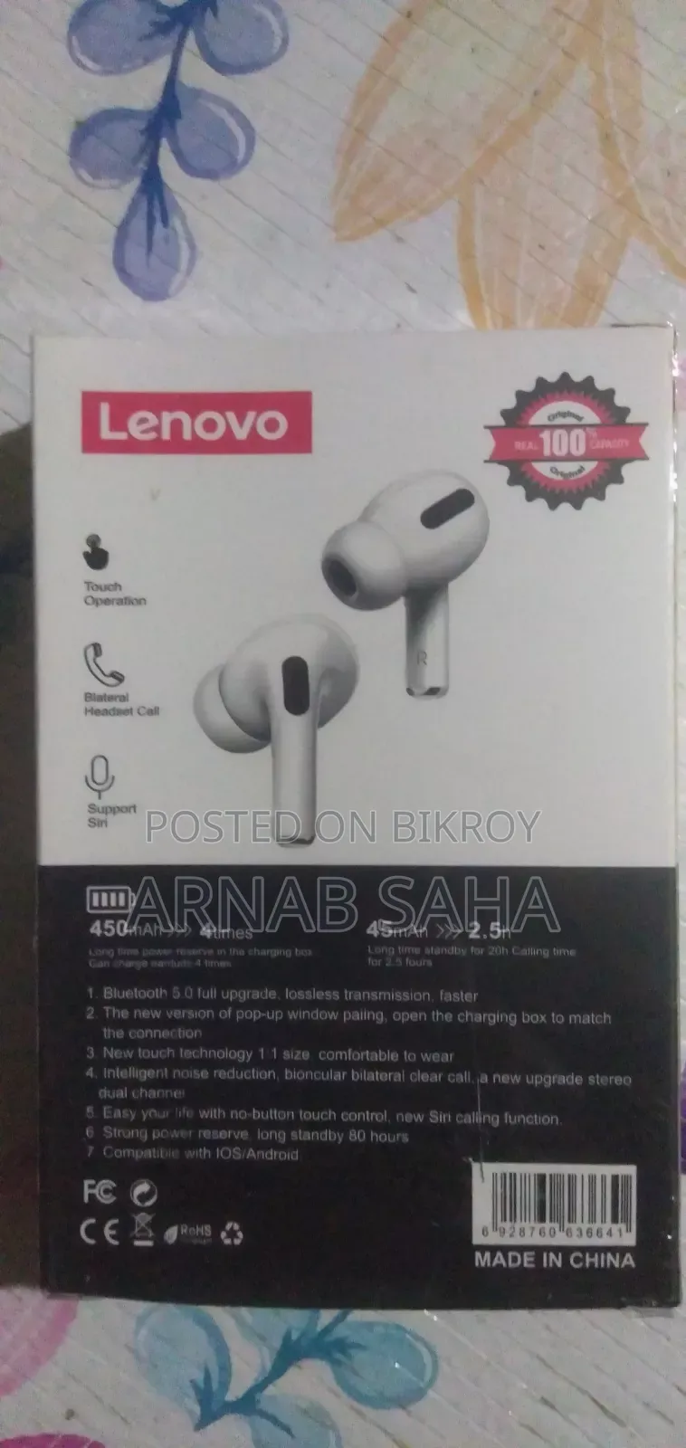 Bluetooth Headphone/Air Buds