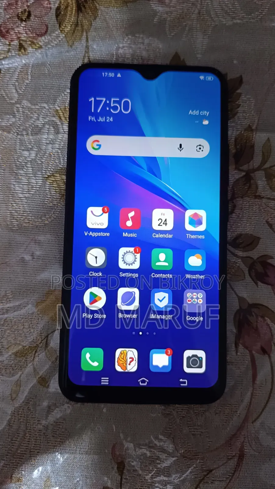New Vivo Y11 32 GB Blue
