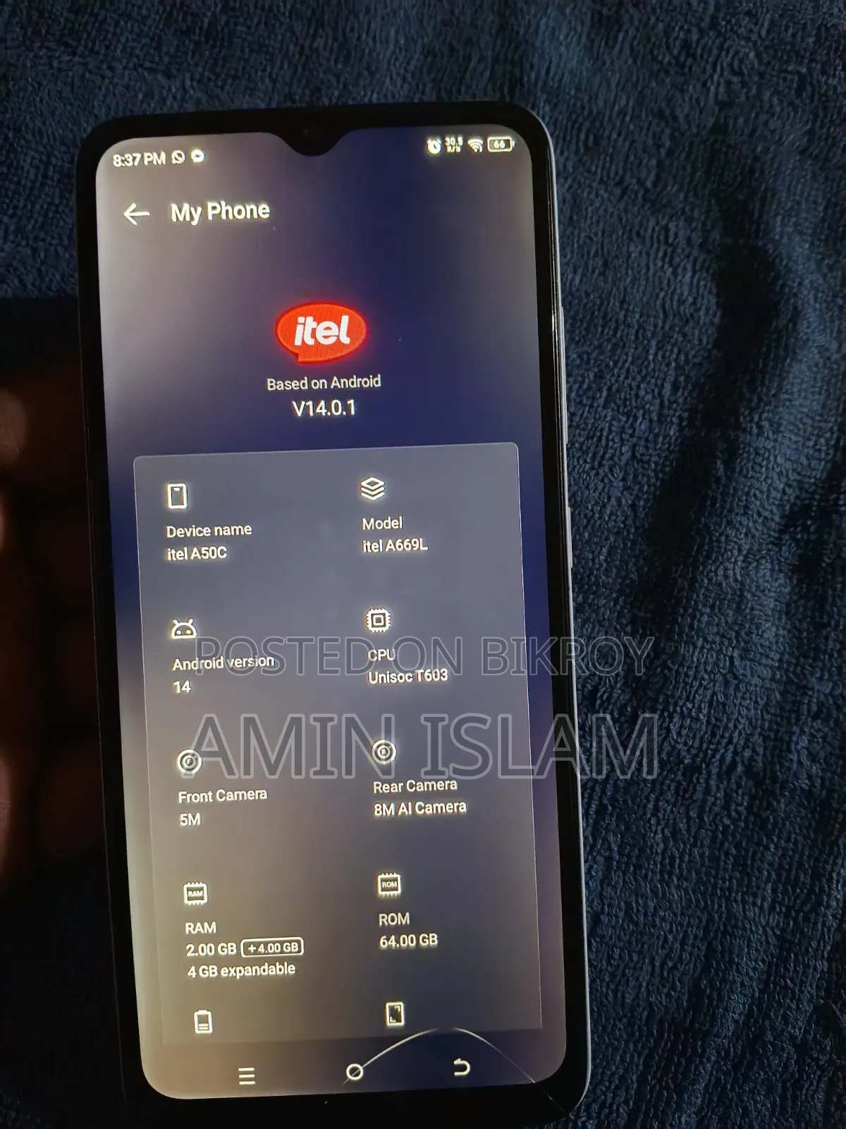 Itel A50C 32 GB White
