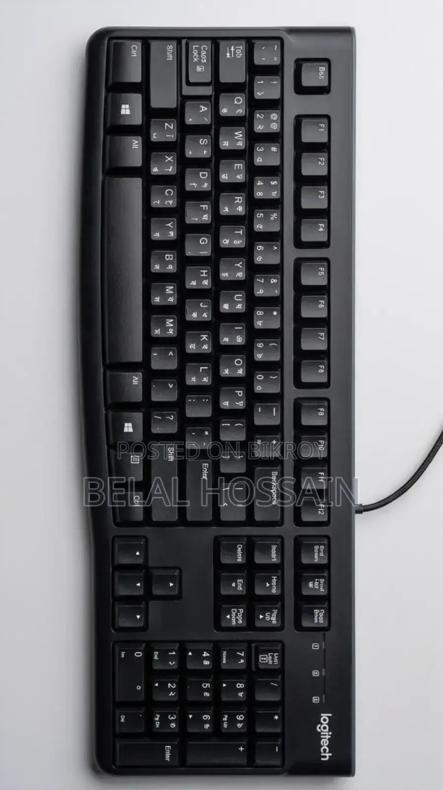 Logitech Wired Keyboard Bangla Layout USB