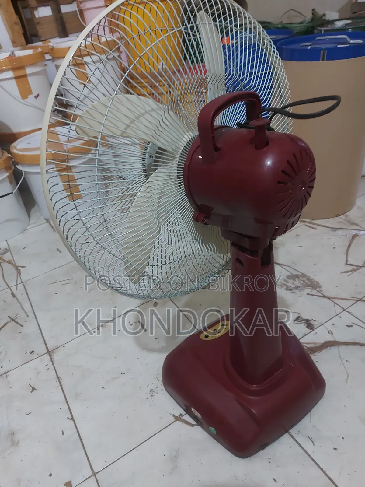 Three Hour Backup AC DC Fan