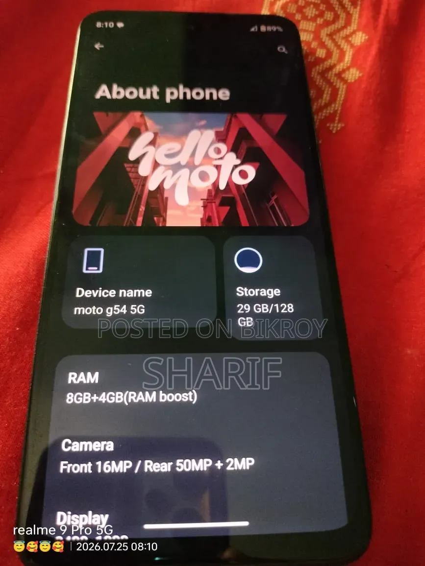 New Motorola G34 5G 128 GB Black