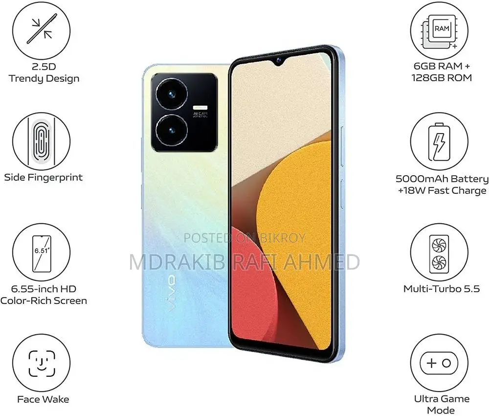 Vivo Y22s 128 GB Blue