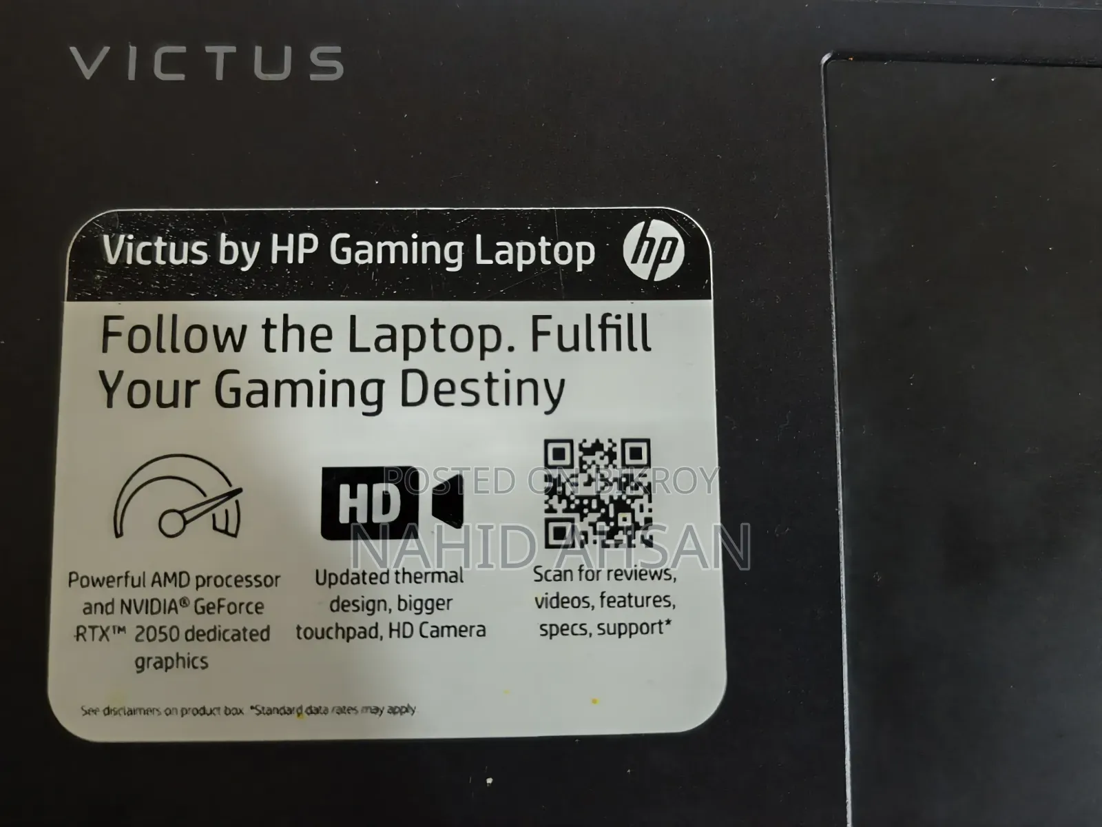 HP Victus 15 8GB Intel Core i7 256GB SSD Laptop