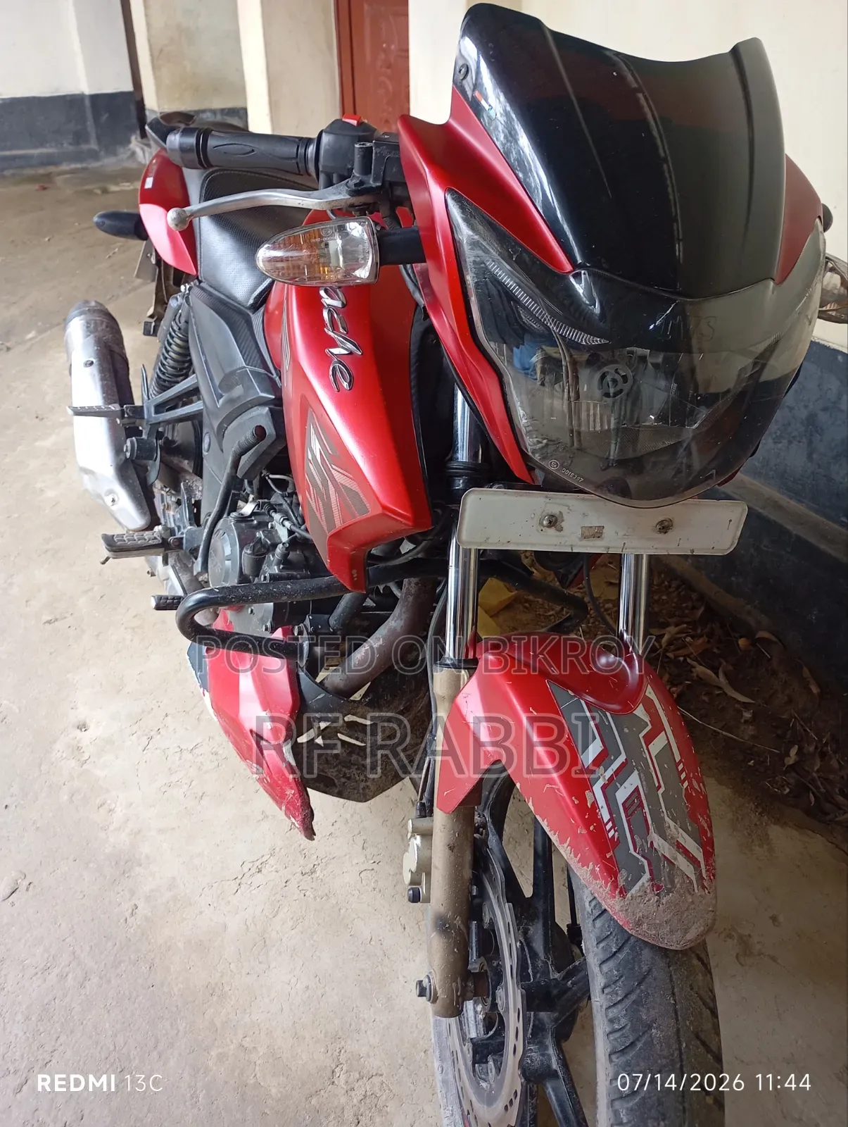 New TVS Apache RTR 160 2V 2017 Red