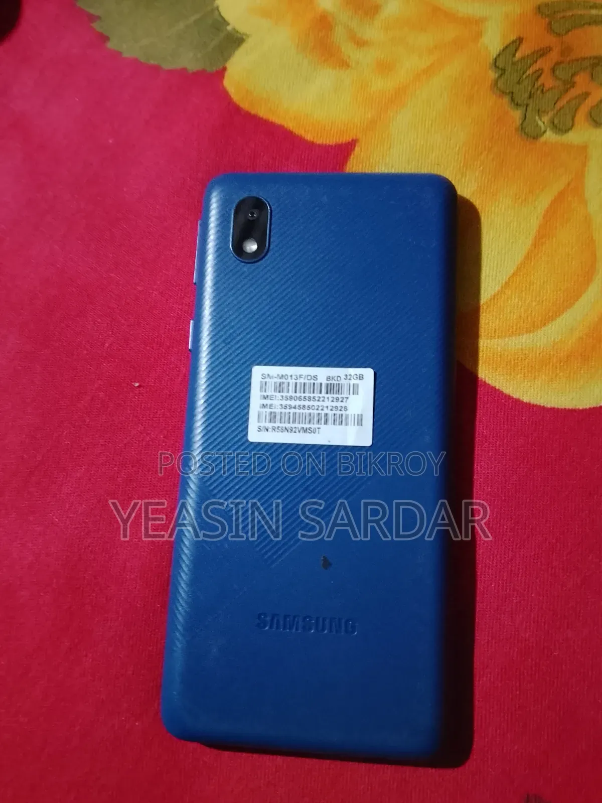 স্যামসাং গ্যালাক্সি এম০১ কোর ৩২ জিবি নীল