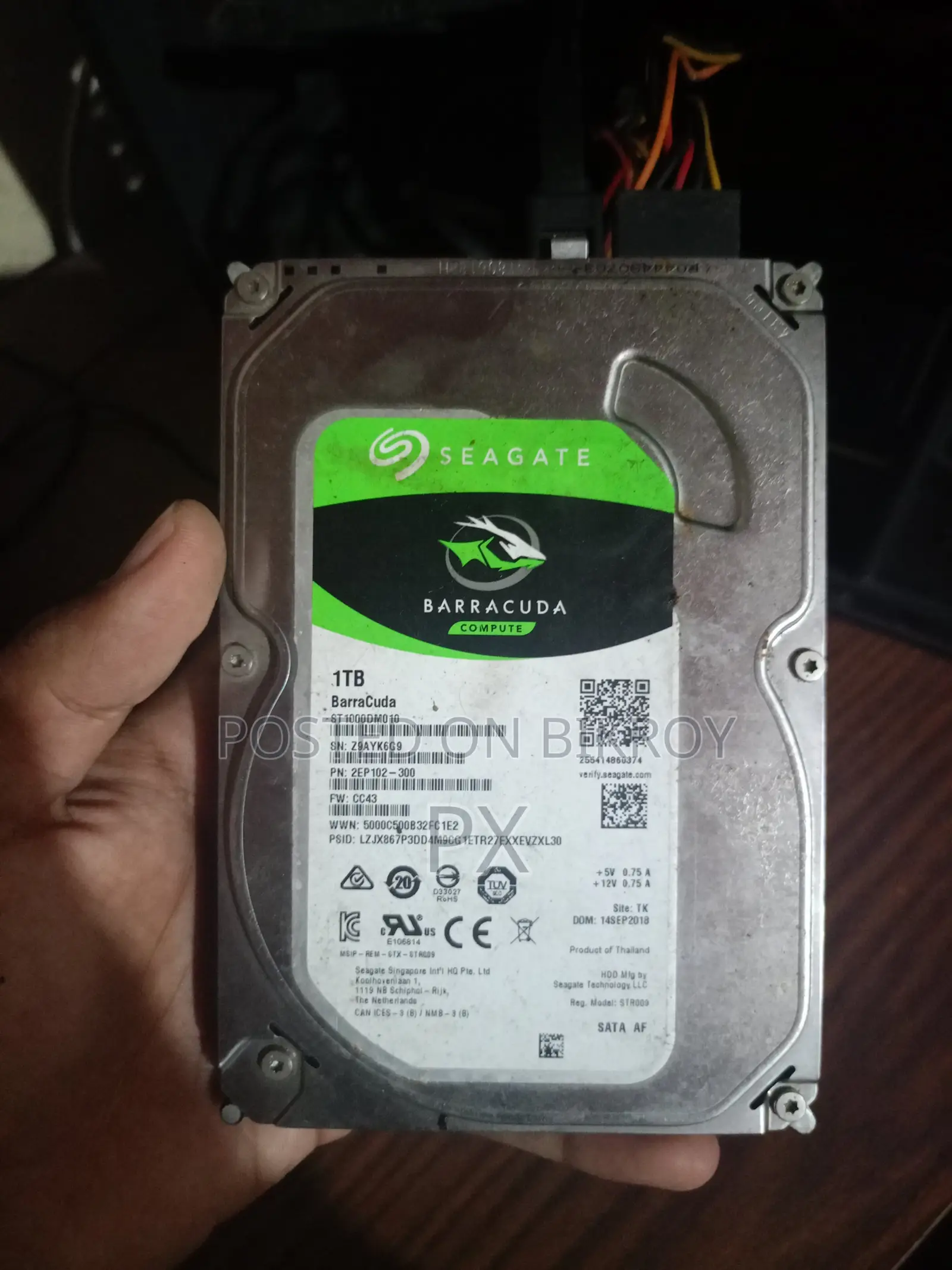 1TB Hard Disk 100% Health
