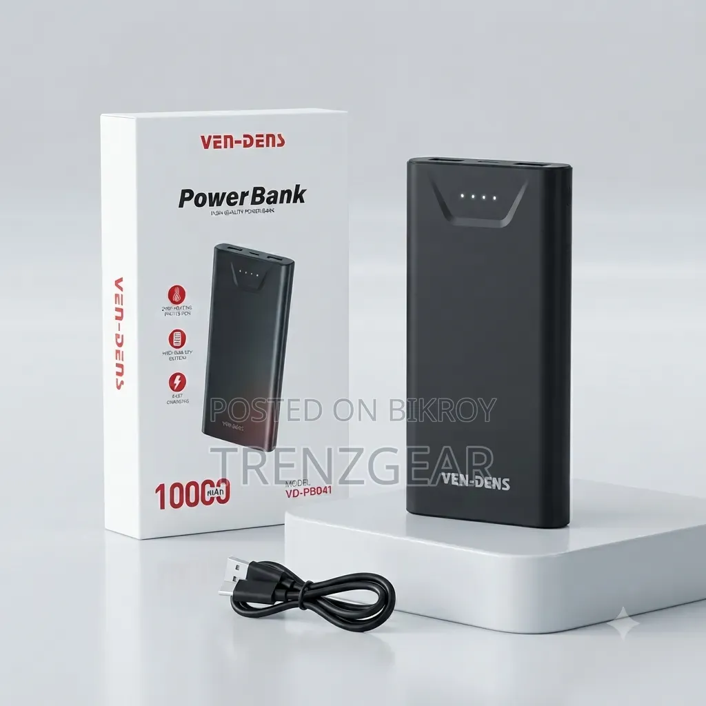 Ven-Dens 10,000 mAh Power Bank - VD-PB041