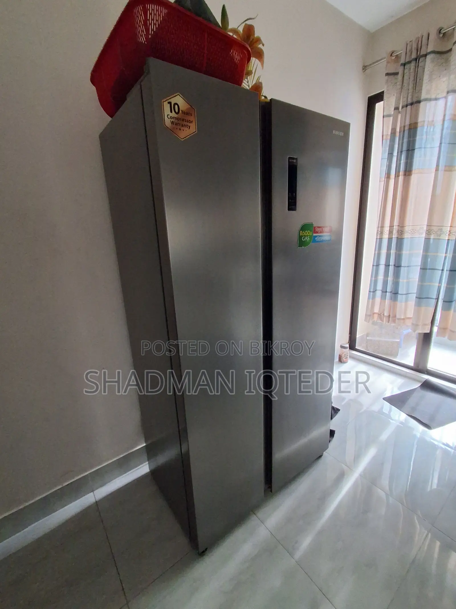 Singer Side by Side 436 Litre Refrigerator