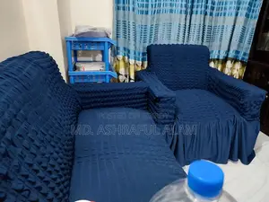 Sofa Set With Cover (Malaysian Processed Wood)