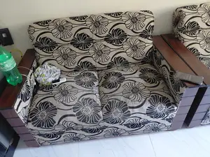 Sofa Set With Cover (Malaysian Processed Wood)