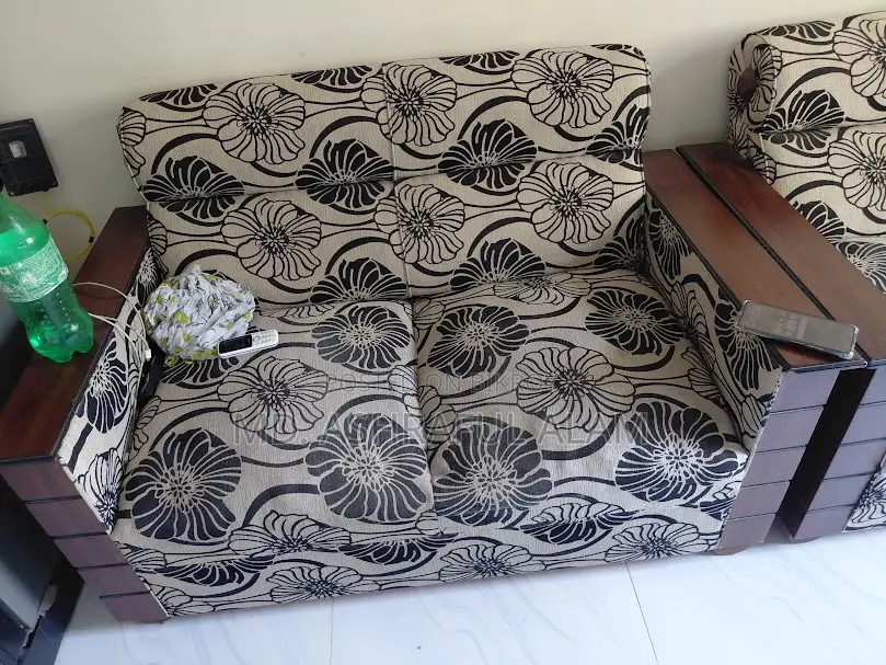 Sofa Set With Cover (Malaysian Processed Wood)