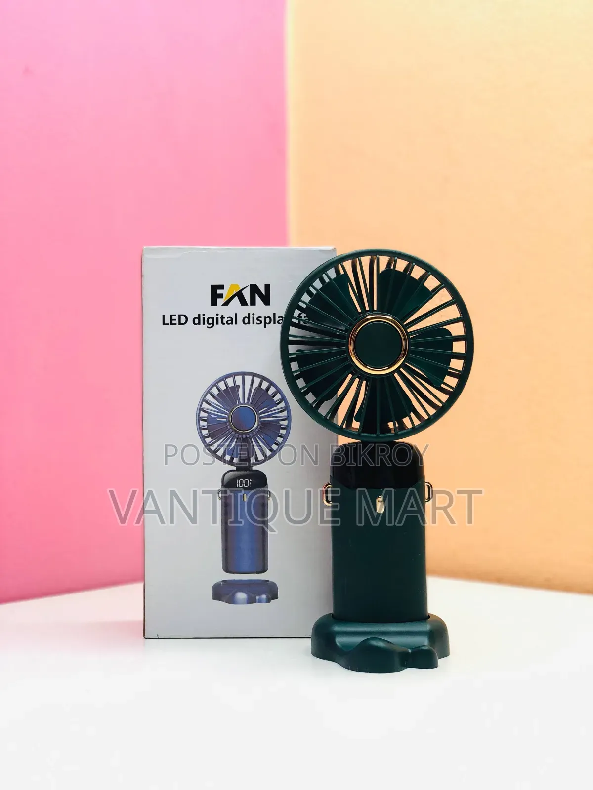 Handheld LED Digital Display Fan N15 Folding Fan C Grade F0410