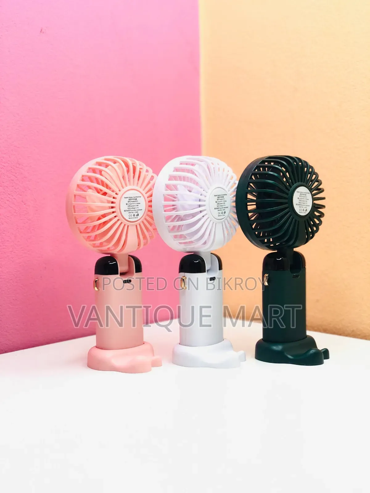 Handheld LED Digital Display Fan N15 Folding Fan C Grade F0410