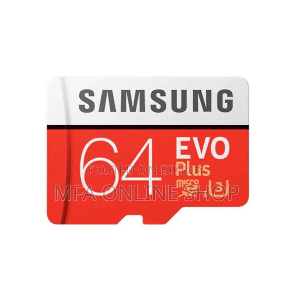64 GB Samsung Memory Card.