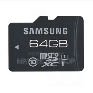 64 GB Samsung Memory Card.