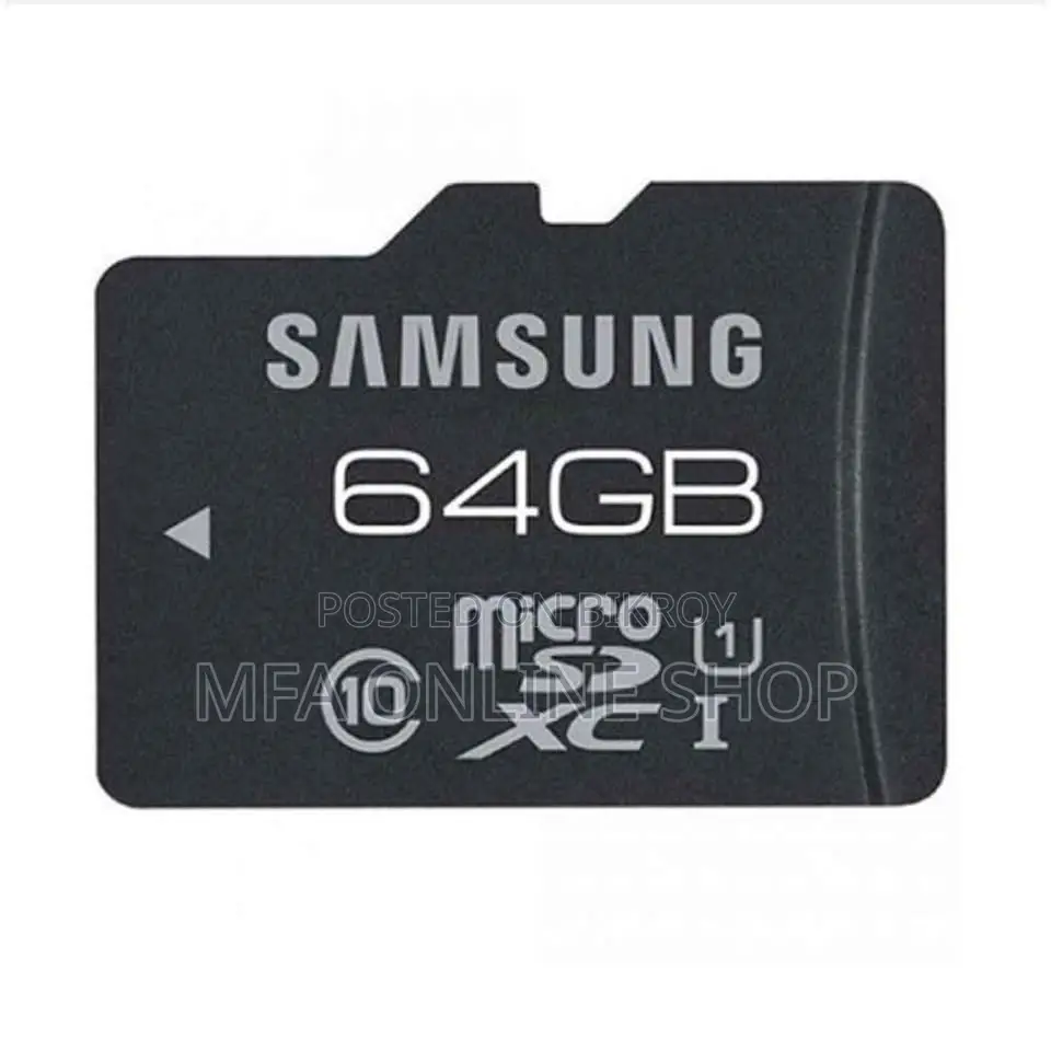 64 GB Samsung Memory Card.