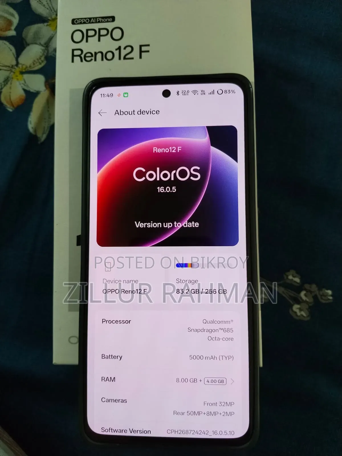 New Oppo Reno12 F 4G 256 GB Green