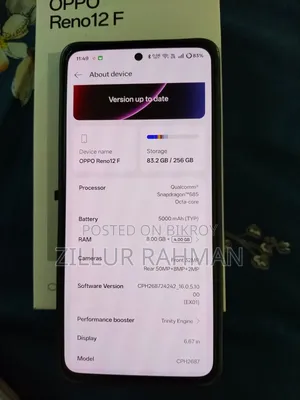 New Oppo Reno12 F 4G 256 GB Green