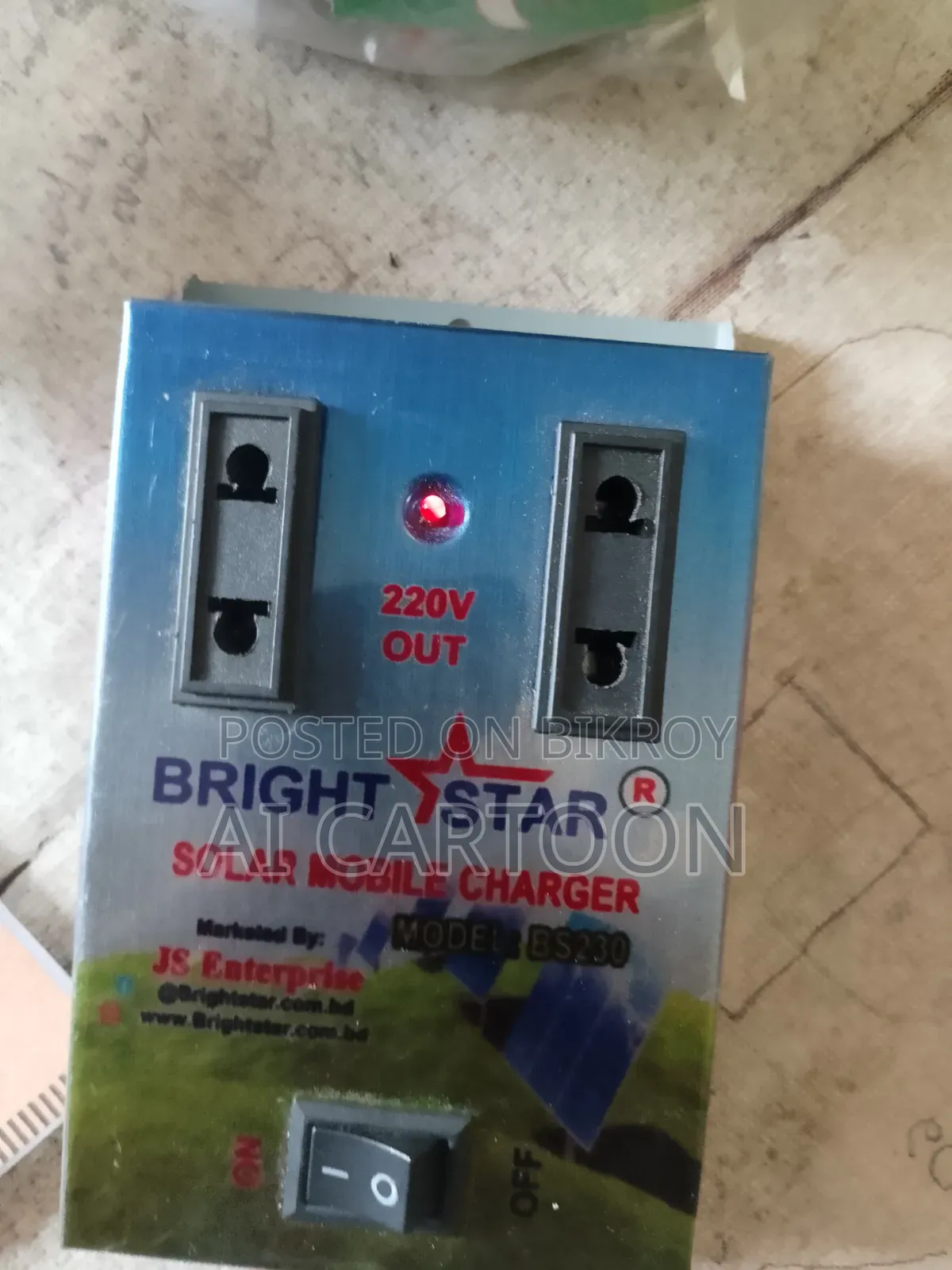 DC 12V to AC 240V Solar Adapter