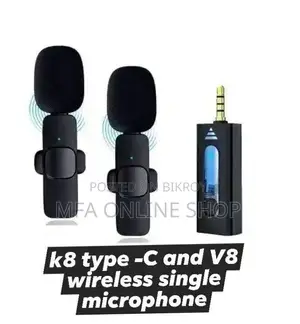 K8 Type-C and V8 Wireless Single Microphone