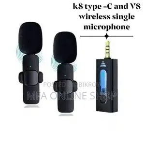 K8 Type-C and V8 Wireless Single Microphone