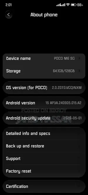 Xiaomi Poco M6 Pro 128 GB Black