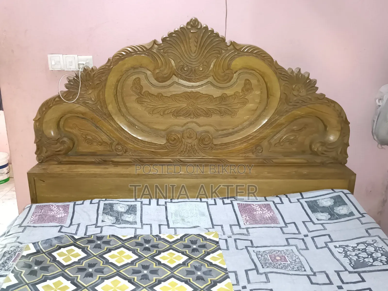 ৬/৭ চট্টগ্রাম সেগুন কাঠের খাট
