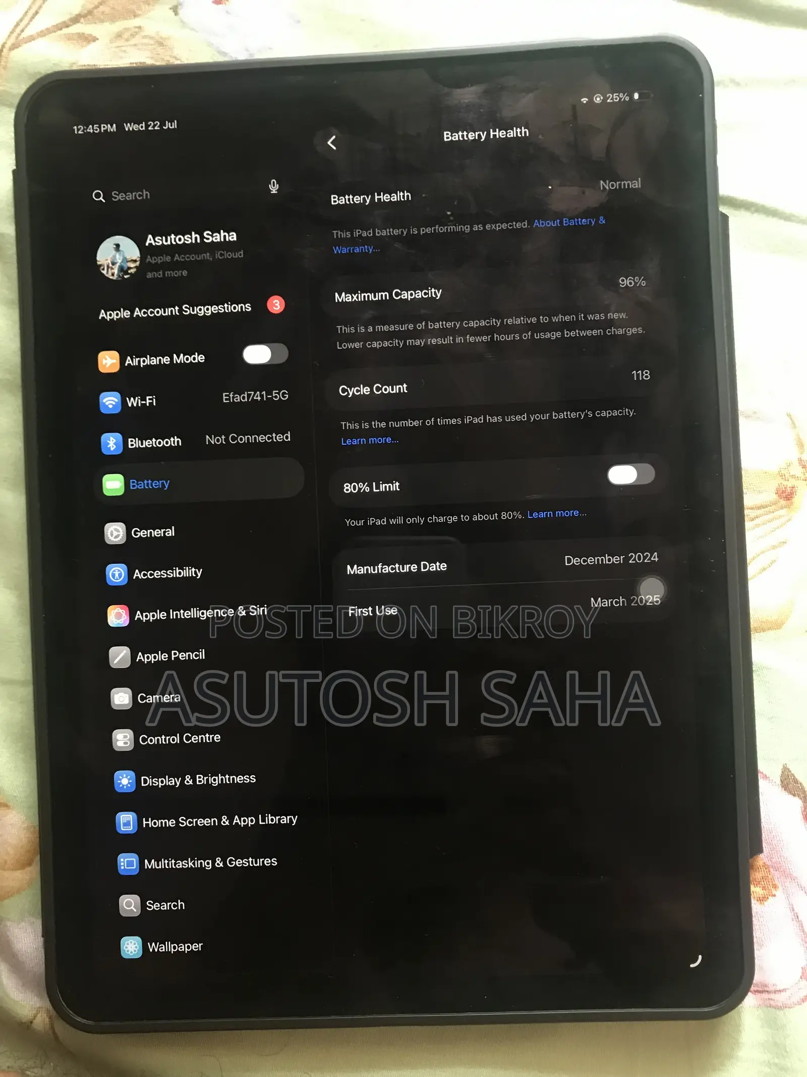 Apple iPad Air 11 (2024) 128 GB Silver