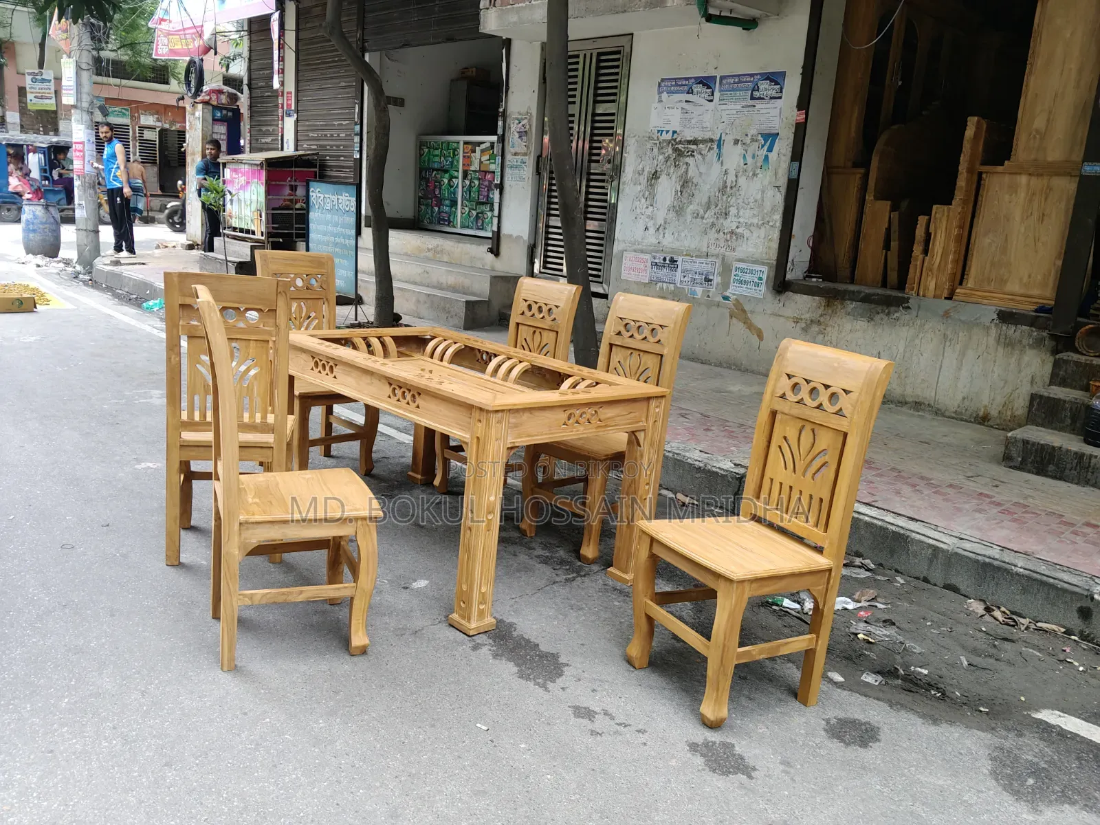 ডাইনিং টেবিল সেট উইথ ৬ চেয়ার