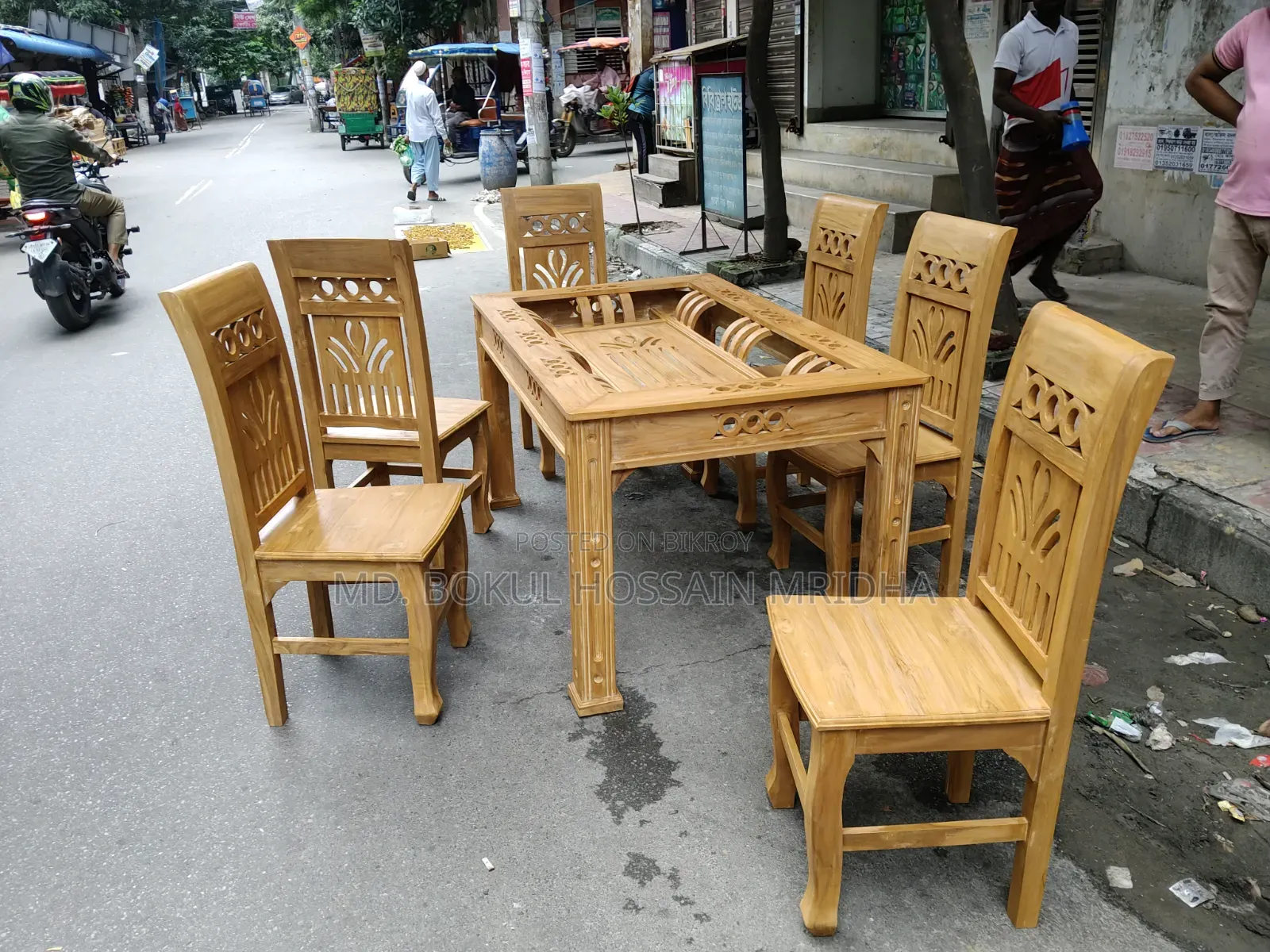 ডাইনিং টেবিল সেট উইথ ৬ চেয়ার