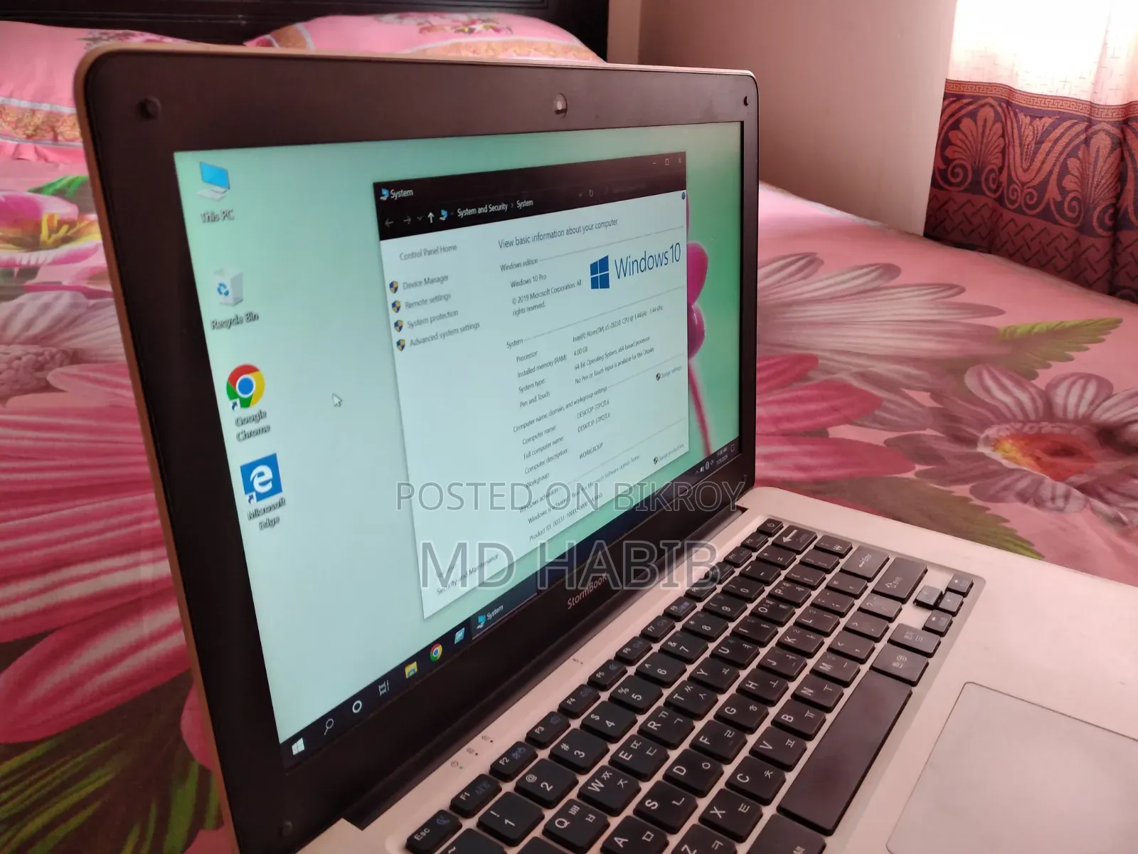 Laptop 4GB Intel Atom SSD 32GB