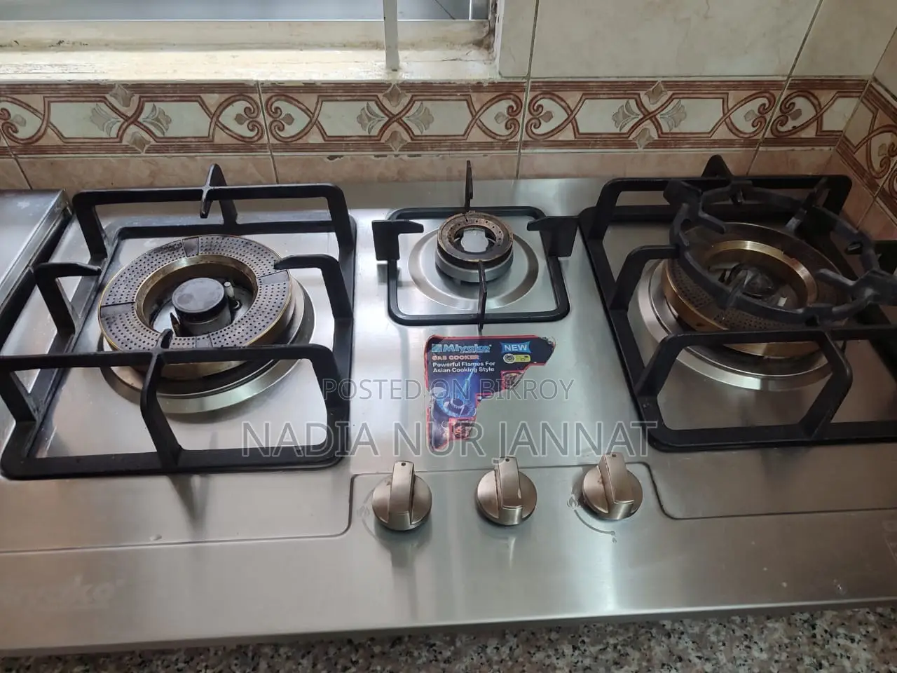 Miyako 3 Burner Gas Stove