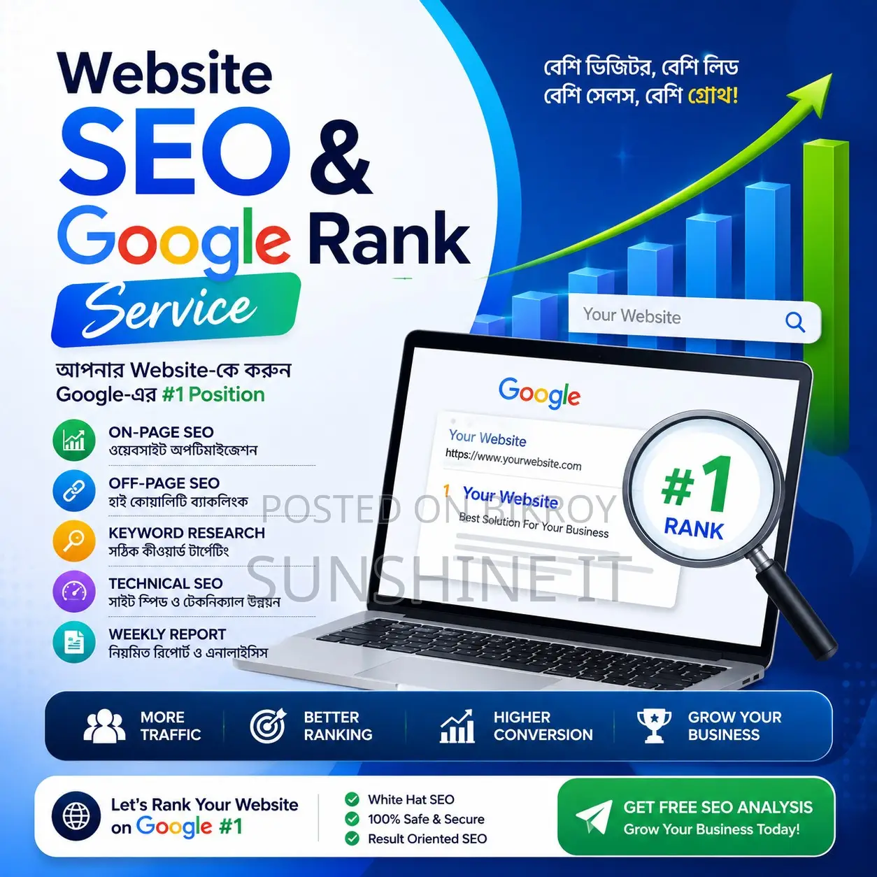 Website SEO & Google Rank Service