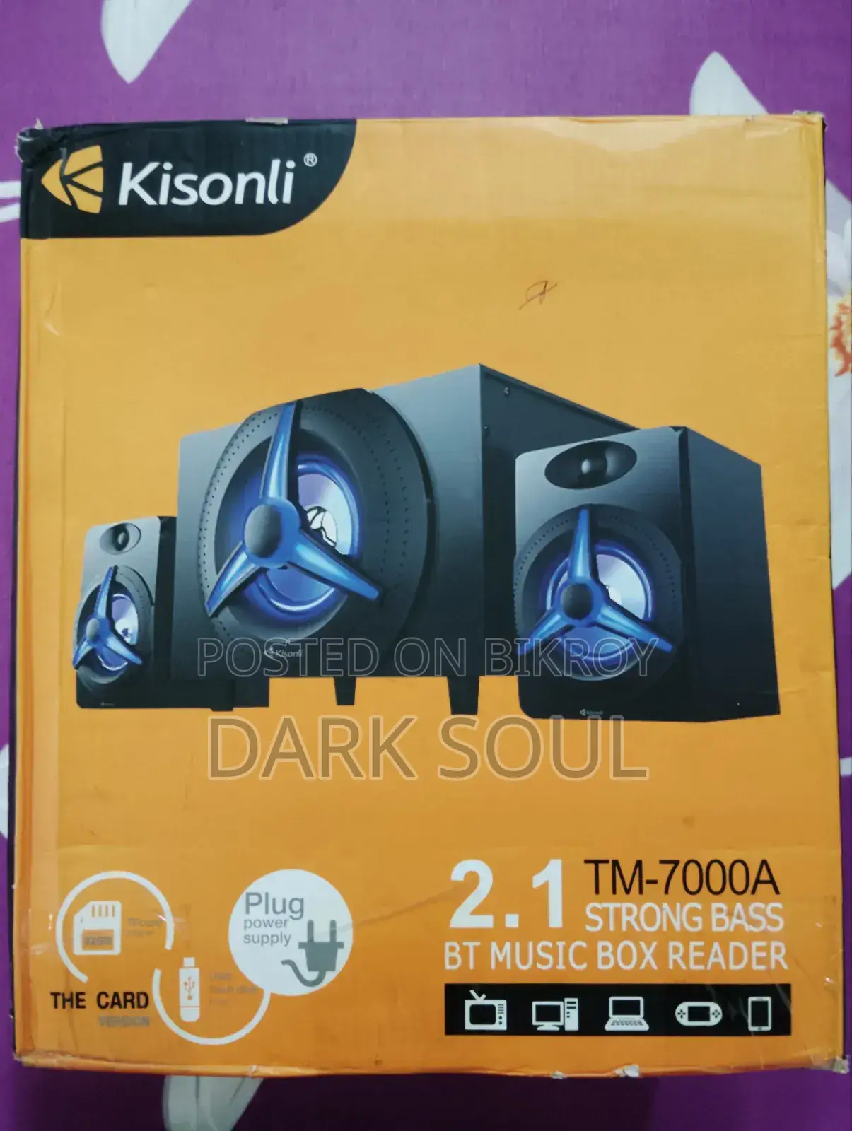 Intact KISONLI (TM-7000A) Bluetooth Multimedia Speaker 2.1