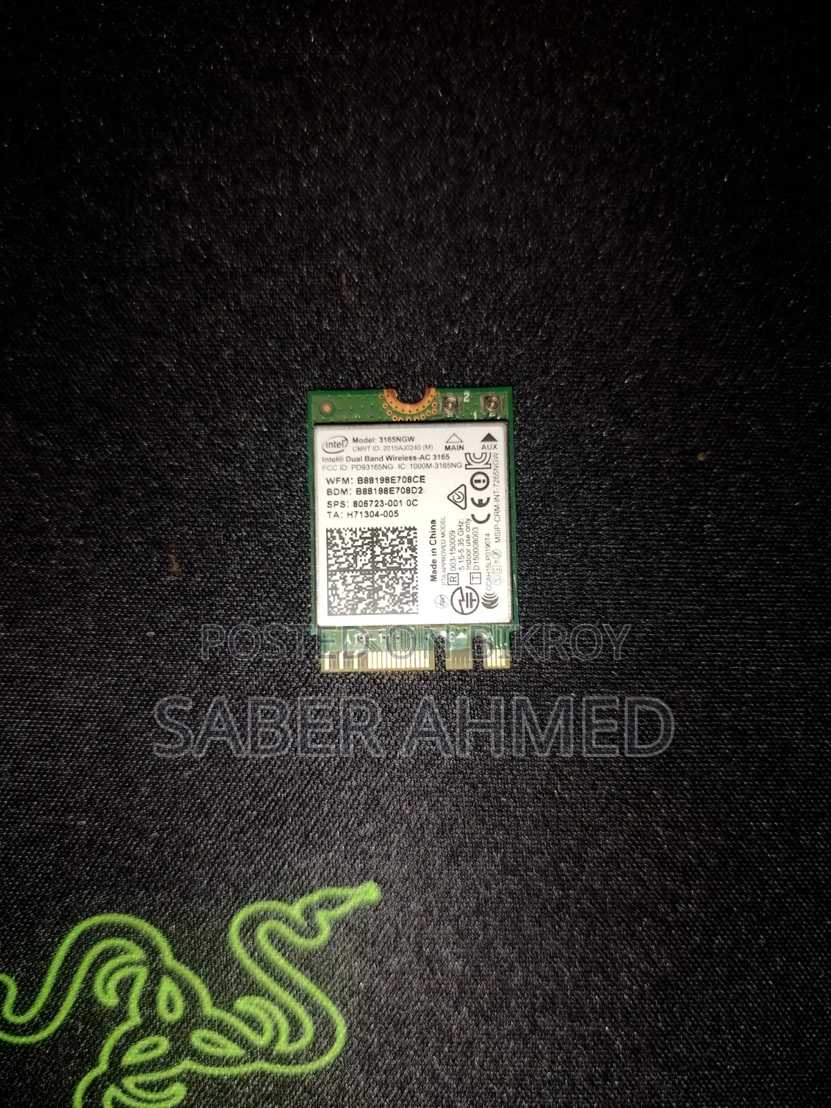 Original Intel Dual Band Wi-Fi Bluetooth M.2 Card – Fully Working