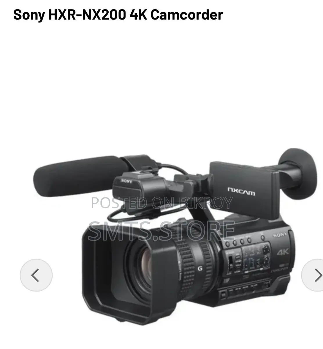 Sony HXR-NX200 Professional Camcorder