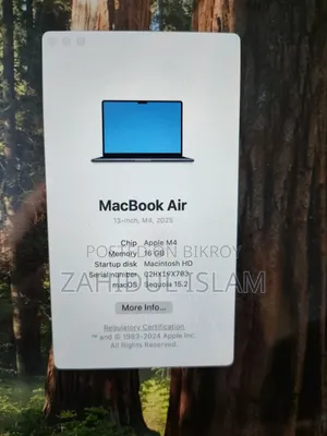 New Laptop Apple MacBook Air 2025 M4 16GB Apple M4 Pro SSD 256GB