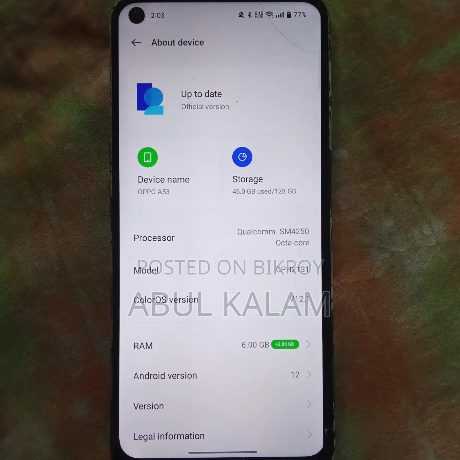 Oppo A53 128 GB Blue