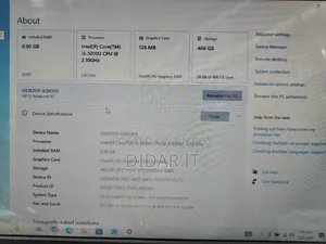 Laptop HP 8GB Intel Core I3 HDD 500GB