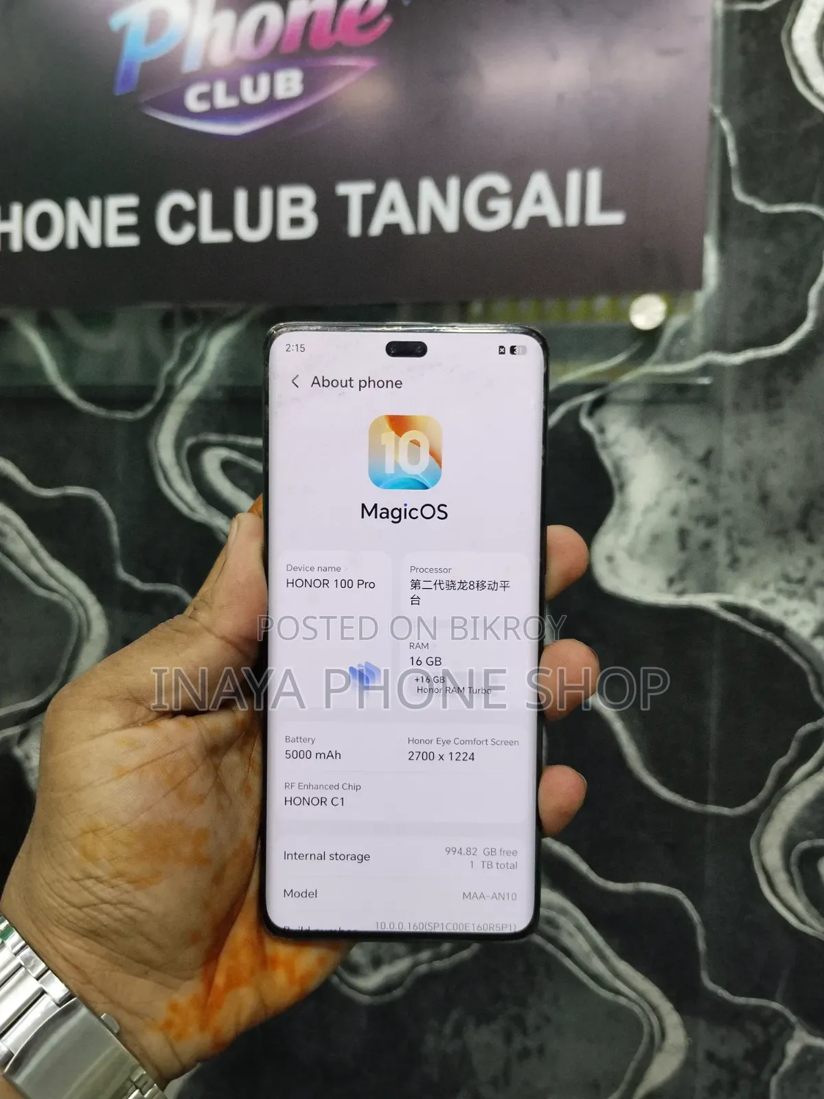New Honor 100 Pro 1 TB Black