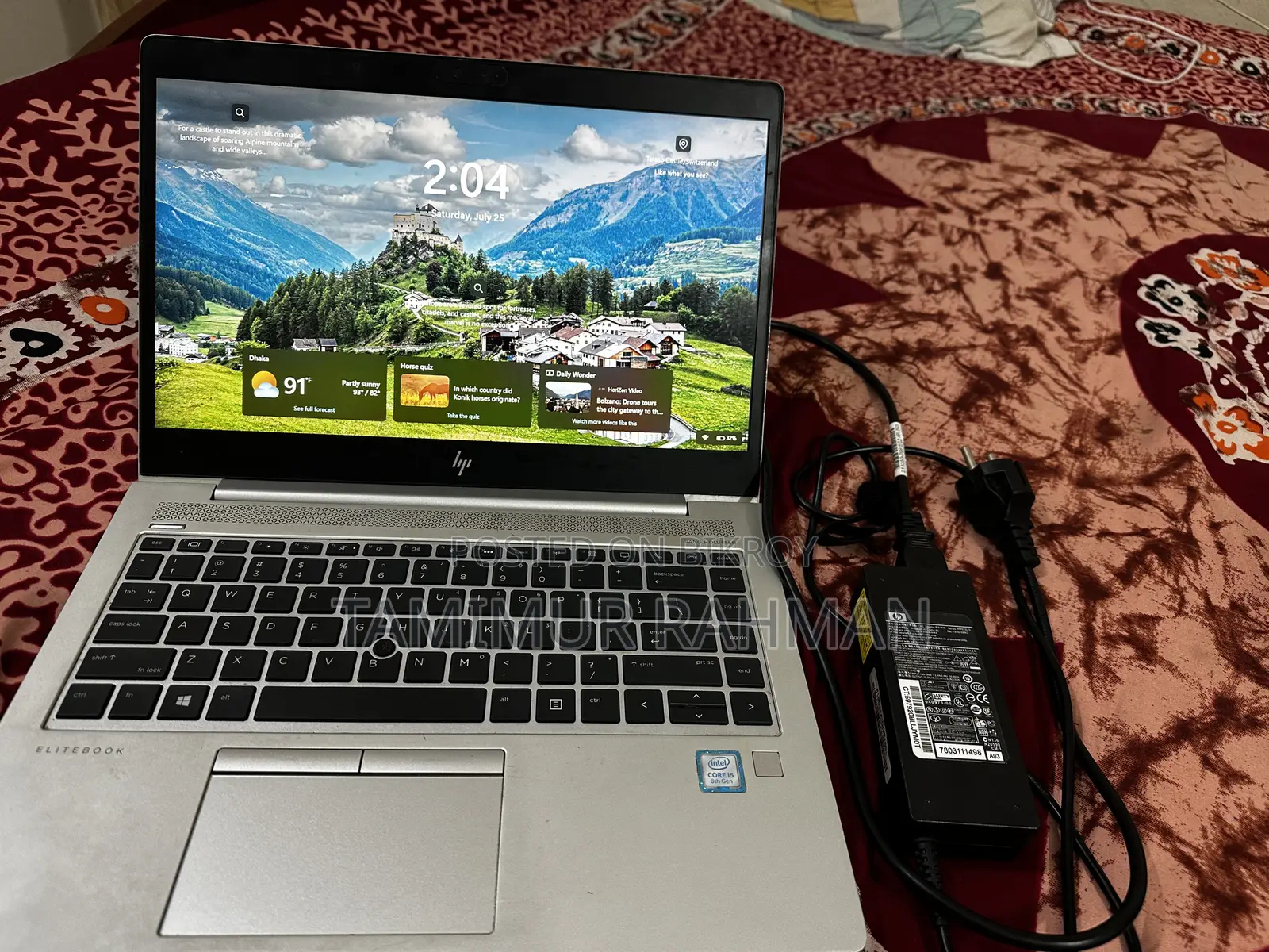 Laptop HP EliteBook 840 G6 8GB Intel Core i5 SSD 256GB