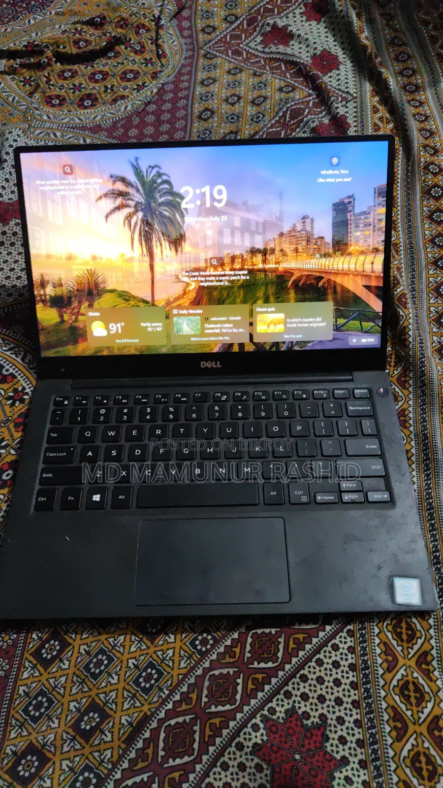 Laptop Dell XPS 13 (9350) 4GB Intel Core i5 SSD 256GB