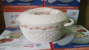 KIAM Flora Stainless Steel Designer Food Hot Pot - 1300 ML