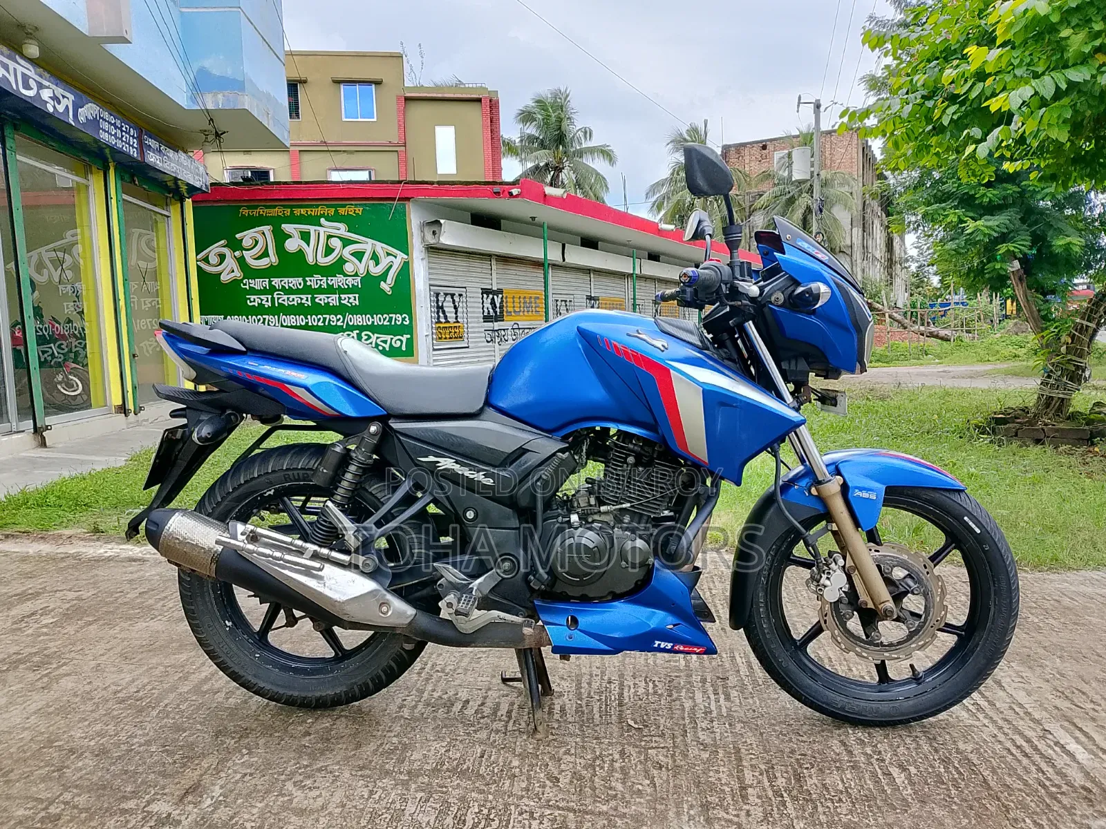 TVS Apache RTR 160 2V 2018 Blue