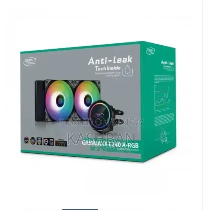 Deep Cool L240 a-RGB Liquid Cooler Aio With All Accessories+amd Bracket
