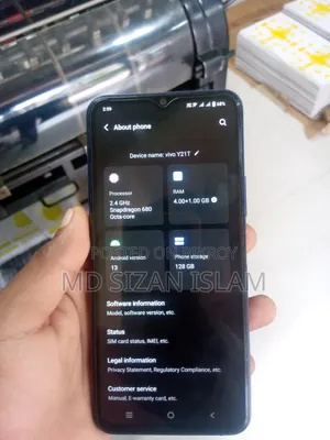 Vivo Y21 128 GB Blue
