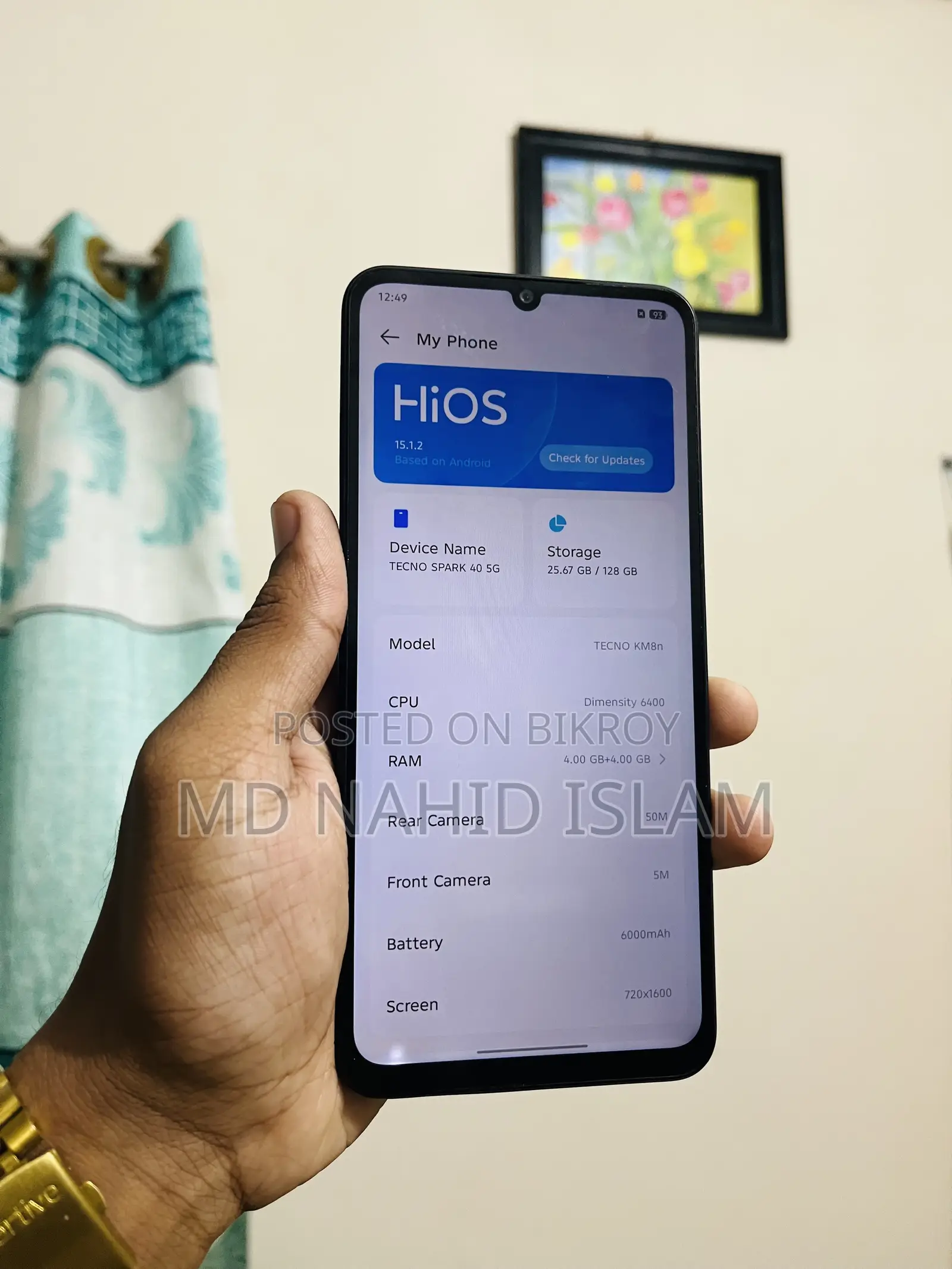 Tecno Spark 40 128 GB Blue
