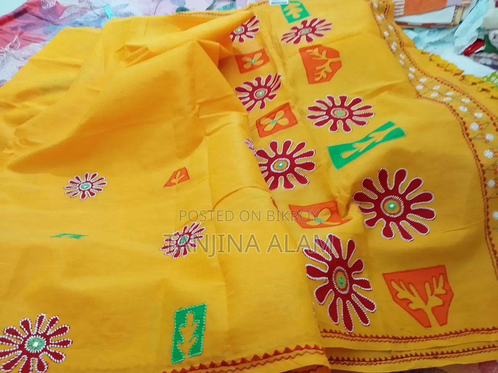 Aarong Cotton Embroidery Shari