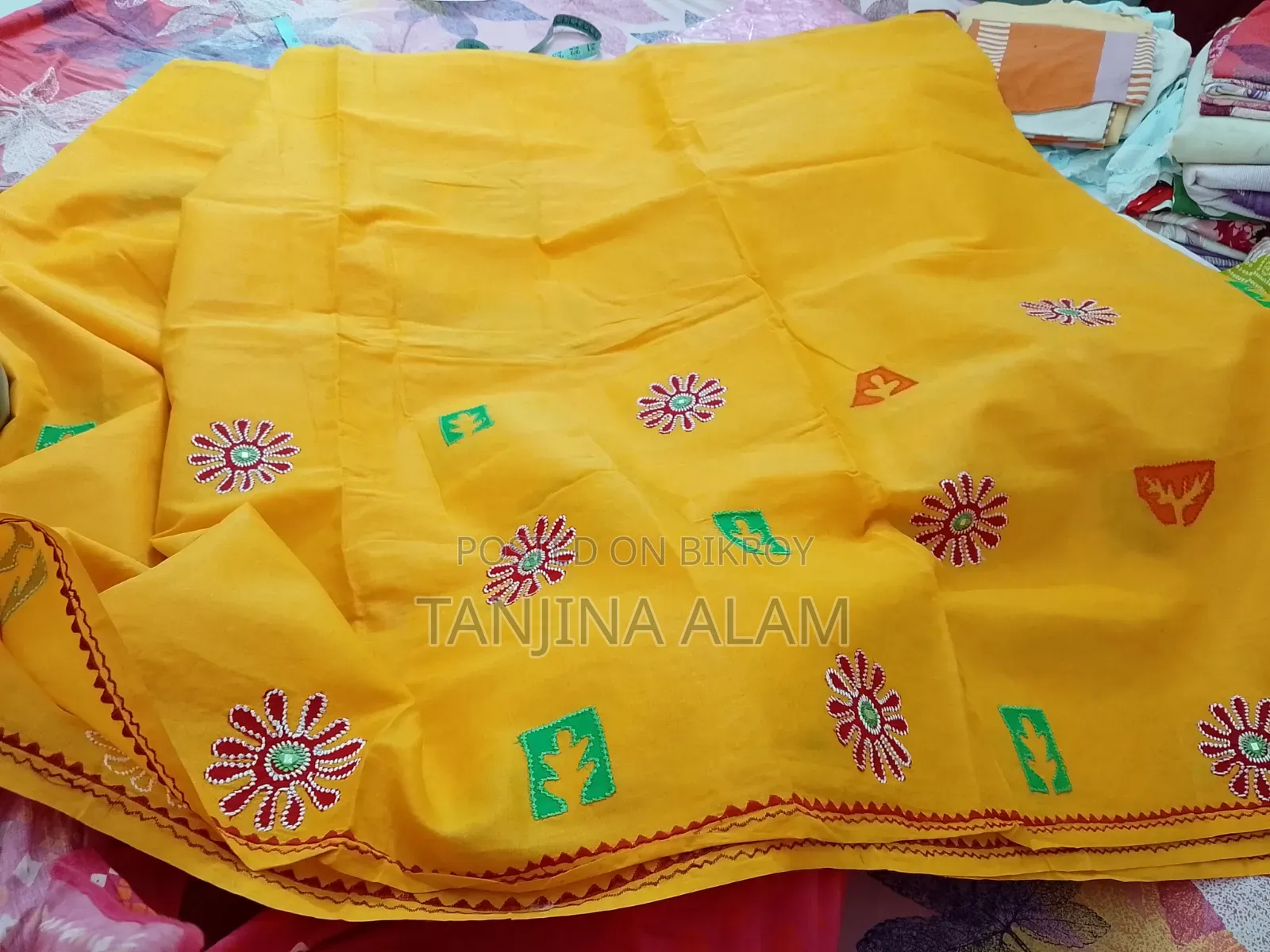 Aarong Cotton Embroidery Shari
